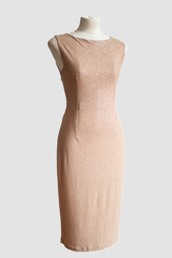 Rome dress - Champaign Gold