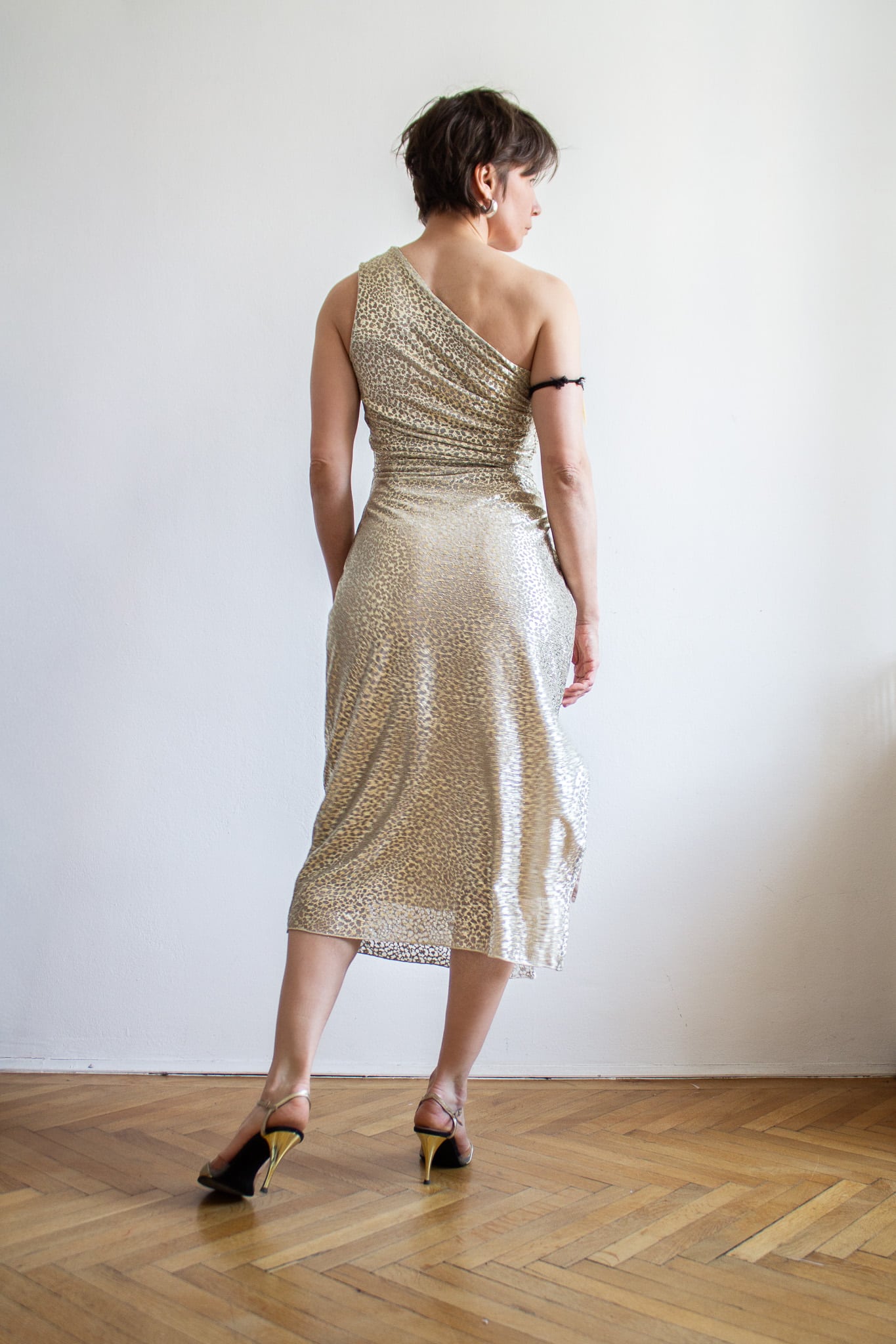 Athens dress - Golden mesh - Image 3