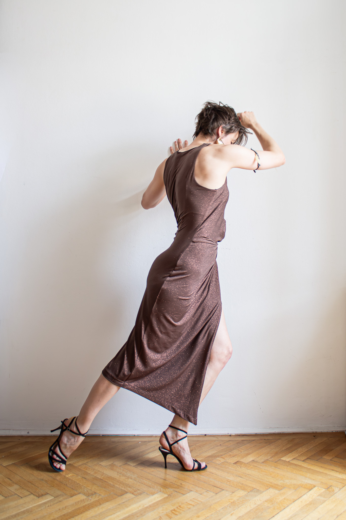 Napoli dress - Chocolate - Image 2