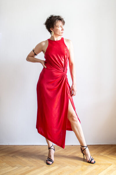 Napoli dress - Garnet red